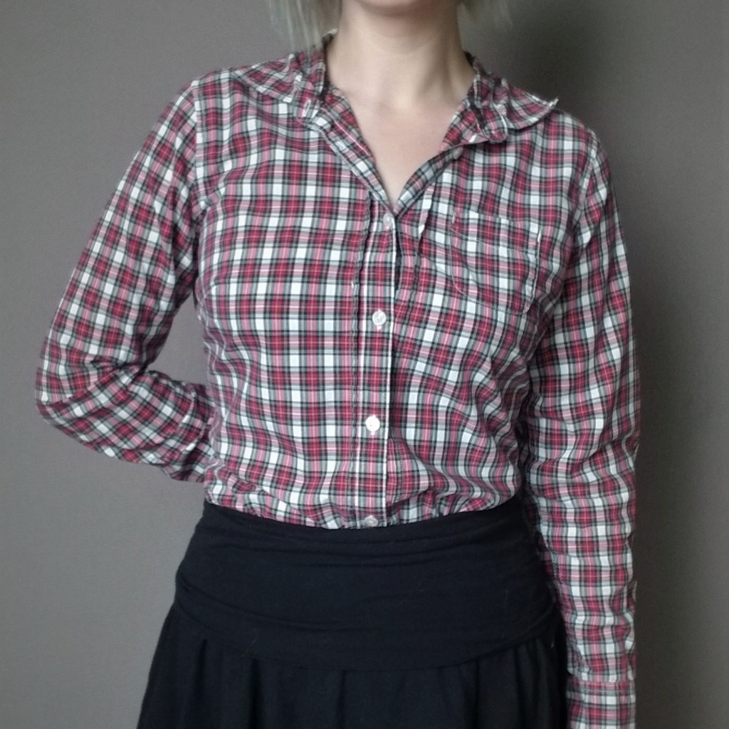 American Eagle Long-Sleeve Button-Down